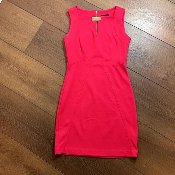 Laundry by Shelli Segal Red Knee-Length Sheath Dress Size 2 - Picture 1 of 6